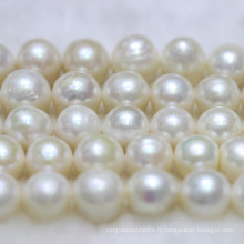 12-15mm a + Large Round Natural Water Water Pearl Strands E180004